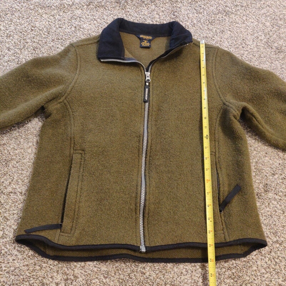 Woolrich Women's Wool Blend Jacket Size M Full Zip Green Colored - Picture 4 of 6